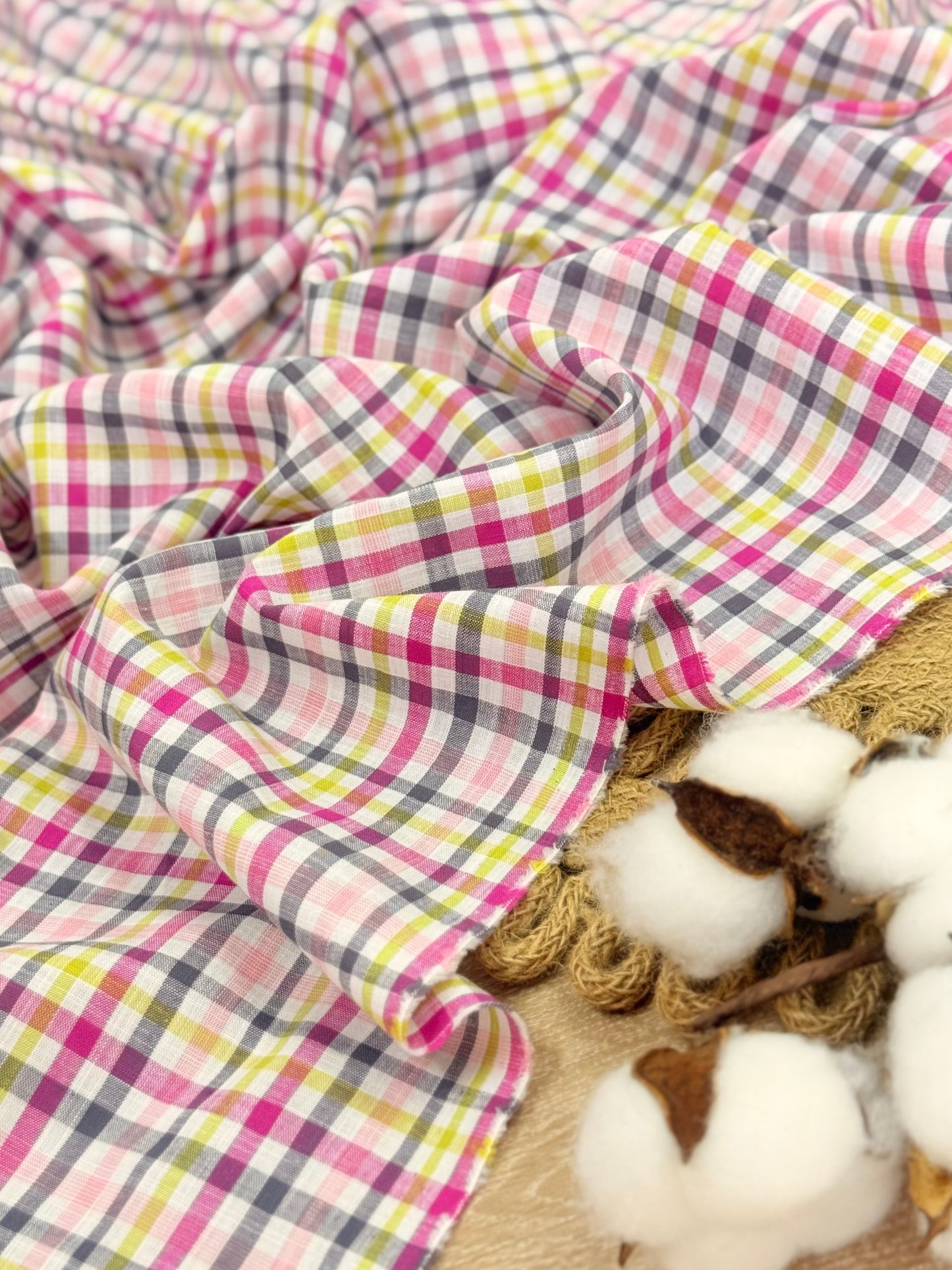 Printed Cotton Checks 23