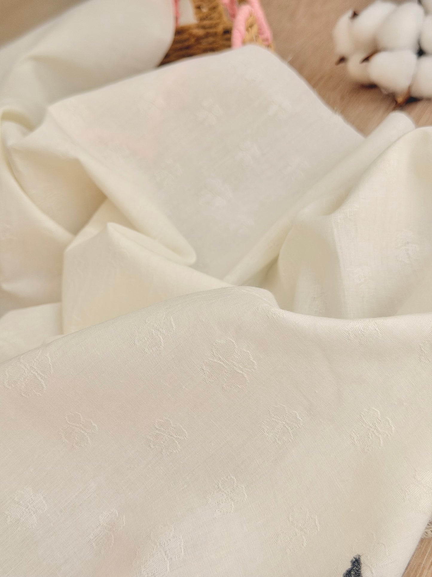 Embroidered Cotton Sprigs