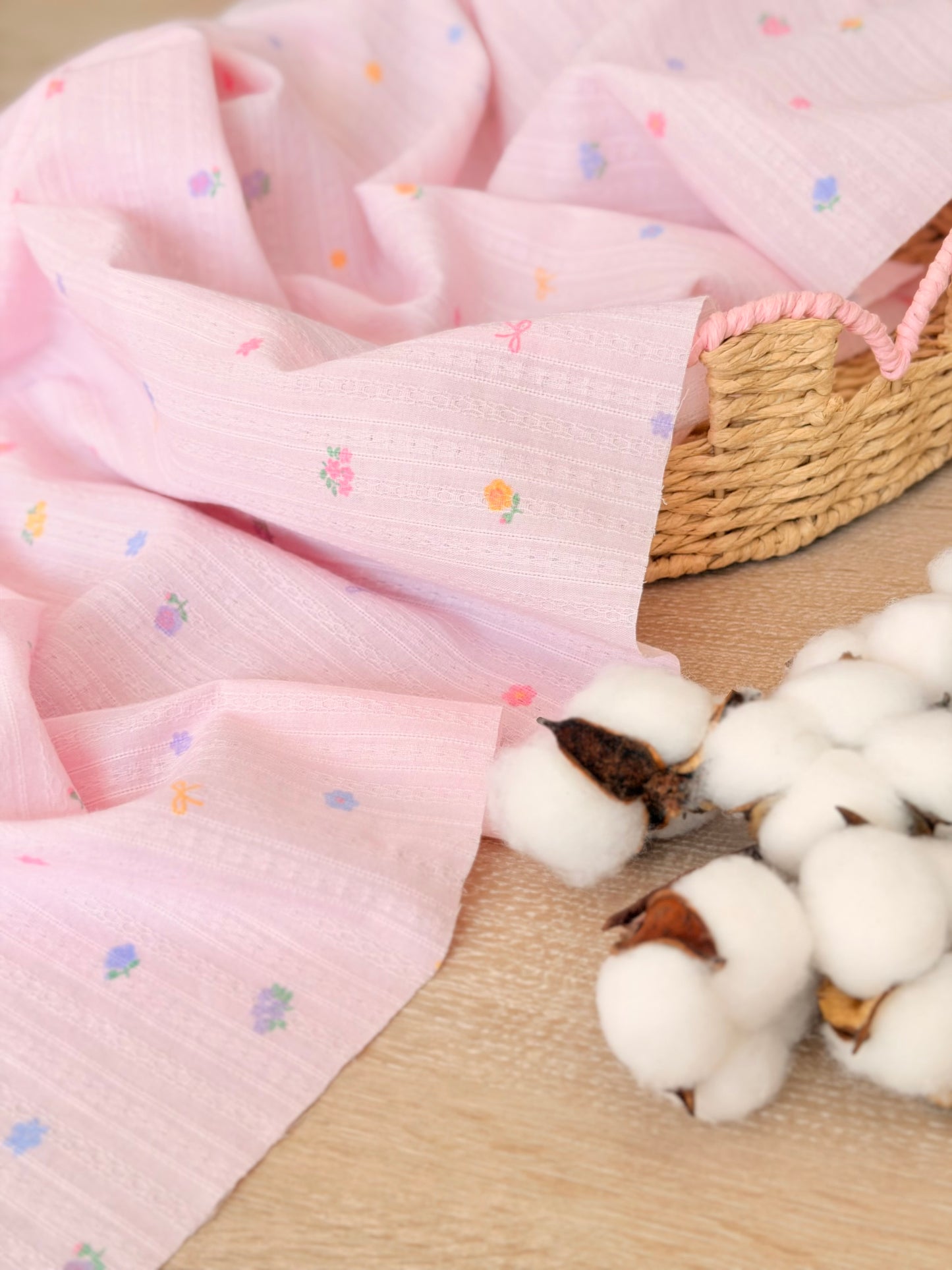 Embroidered Cotton Blossom Kiss