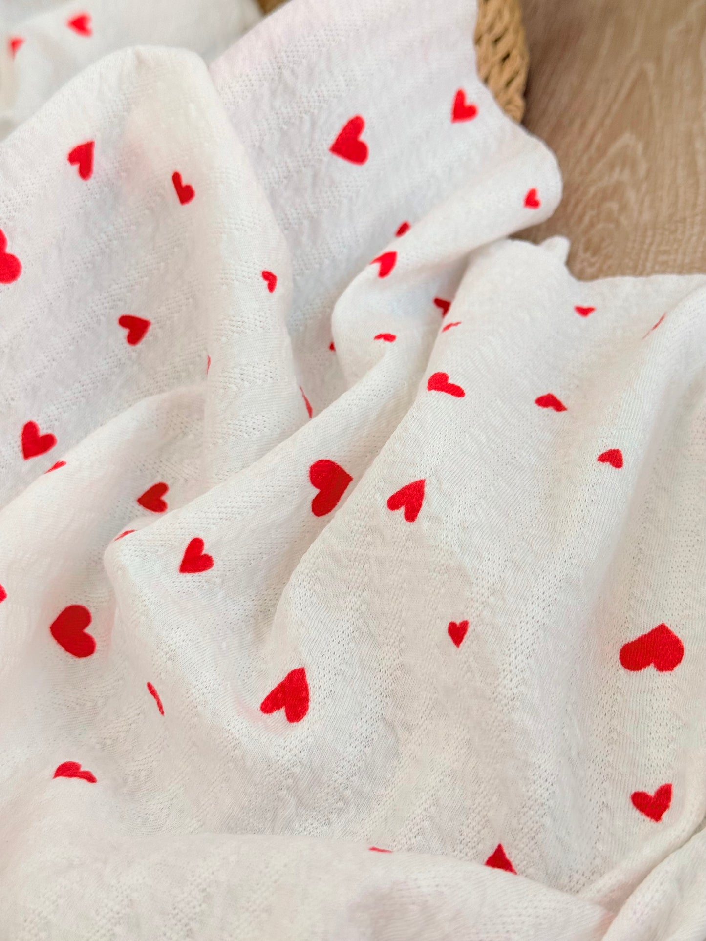 Knitted Seersucker Sweet Hearts