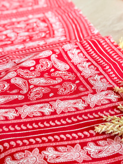 Printed Linen Heritage Paisley