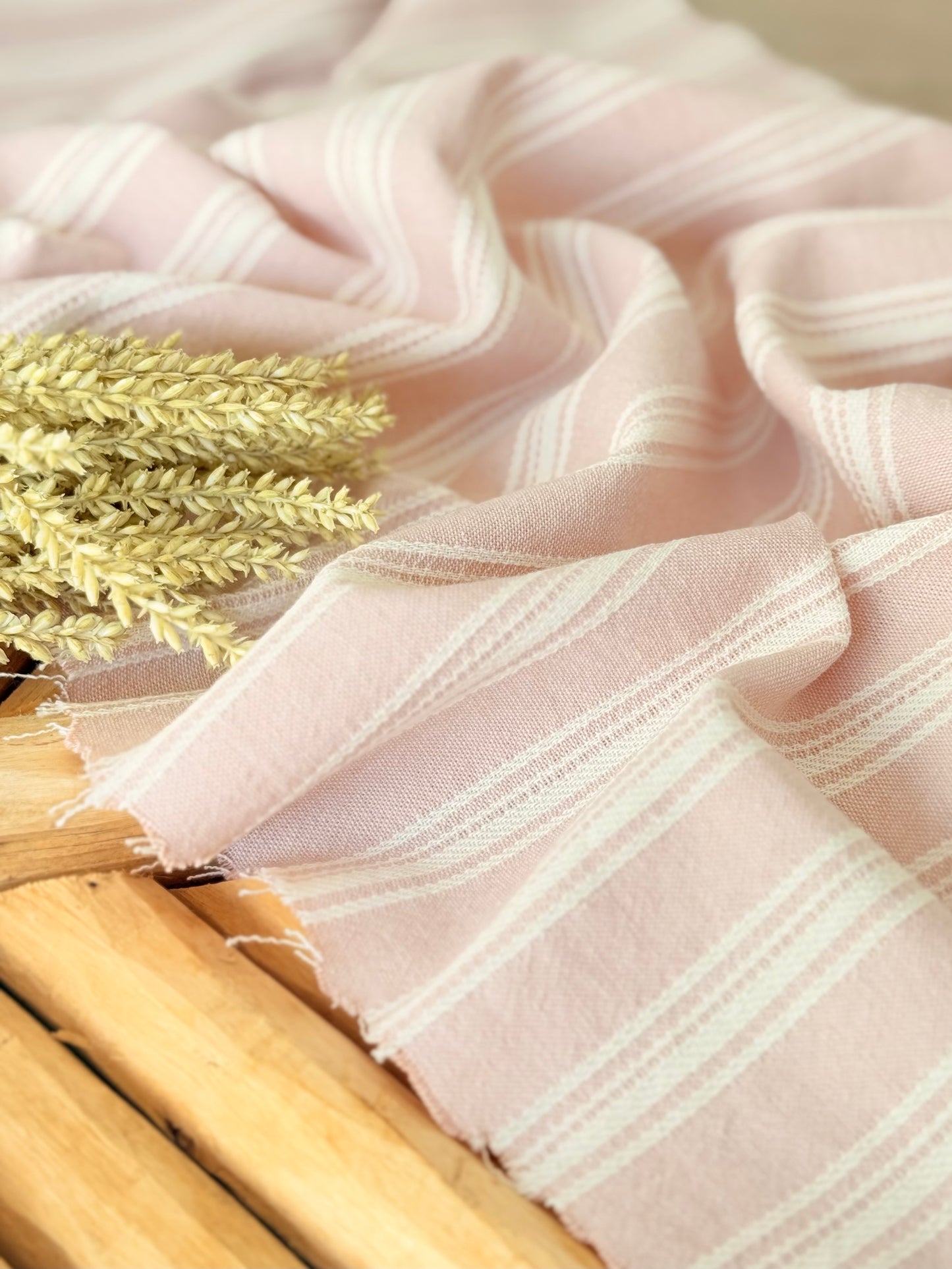 Artisanal Printed Linen Stripes 03