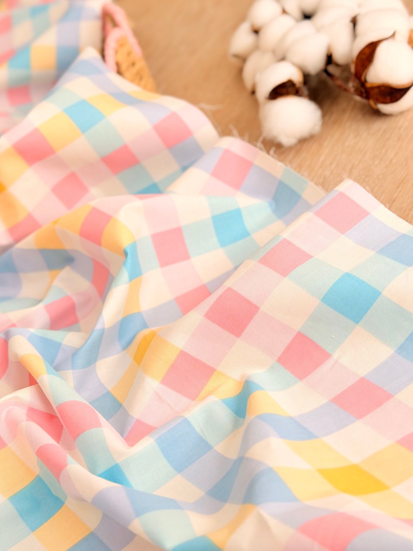 Cotton Twill Baby Vichy