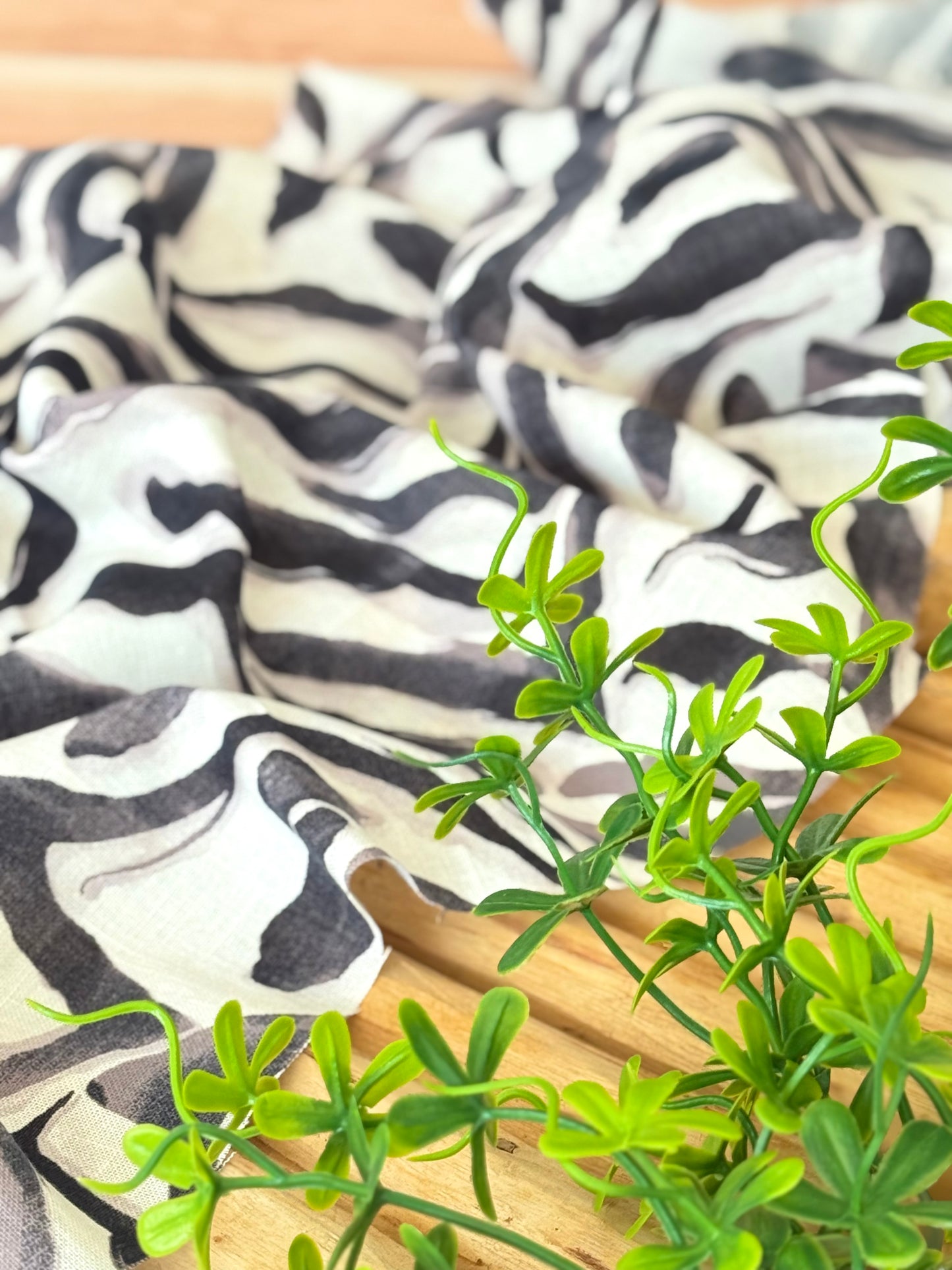 Printed Linen Savanna Flow