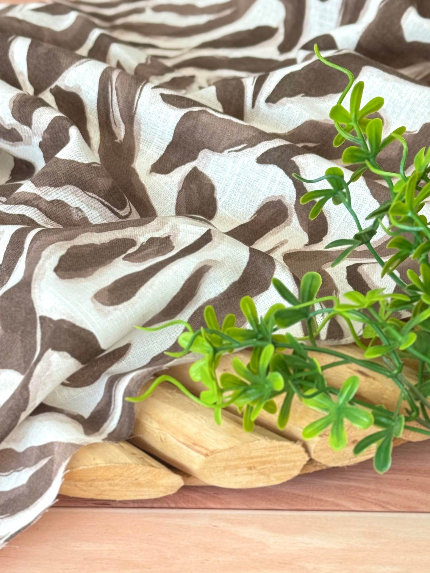 Printed Linen Savanna Flow
