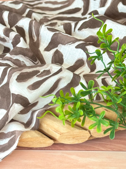 Printed Linen Savanna Flow