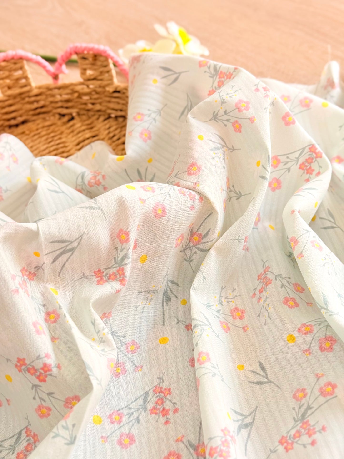 Printed Voile Butter Daisy