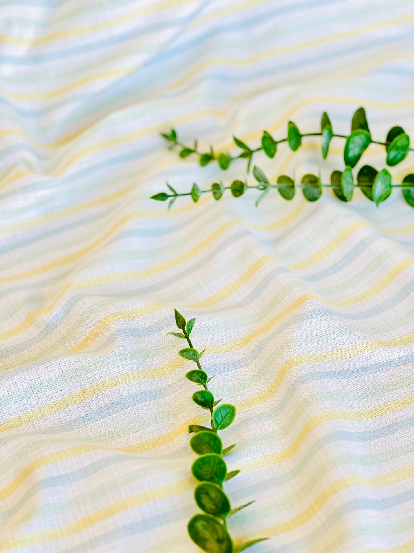 Printed Linen Baby Stripes