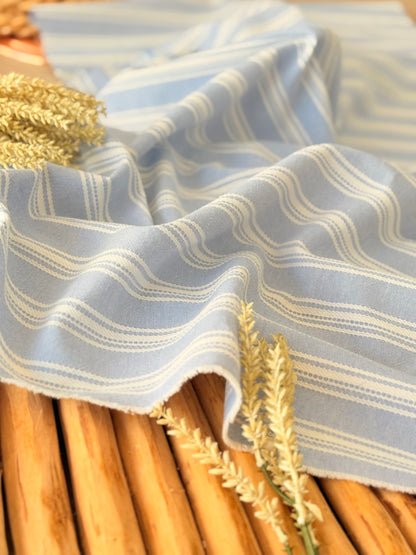 Artisanal Printed Linen Stripes 03
