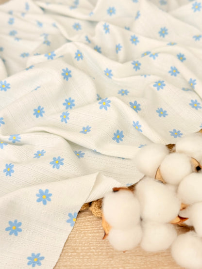 Printed Cotton Jersey Daisy Wishes