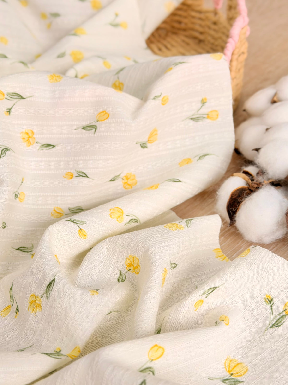 Embroidered Cotton Buttercup