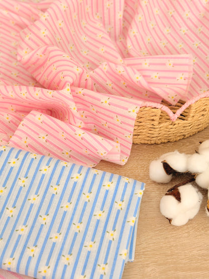 Embroidered Cotton Daisy Lane
