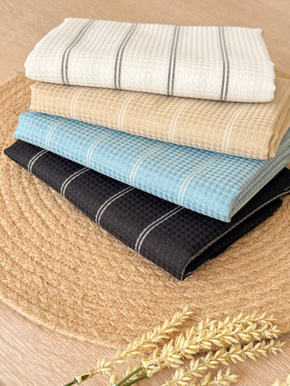 Waffle Fabric Coastal Texture