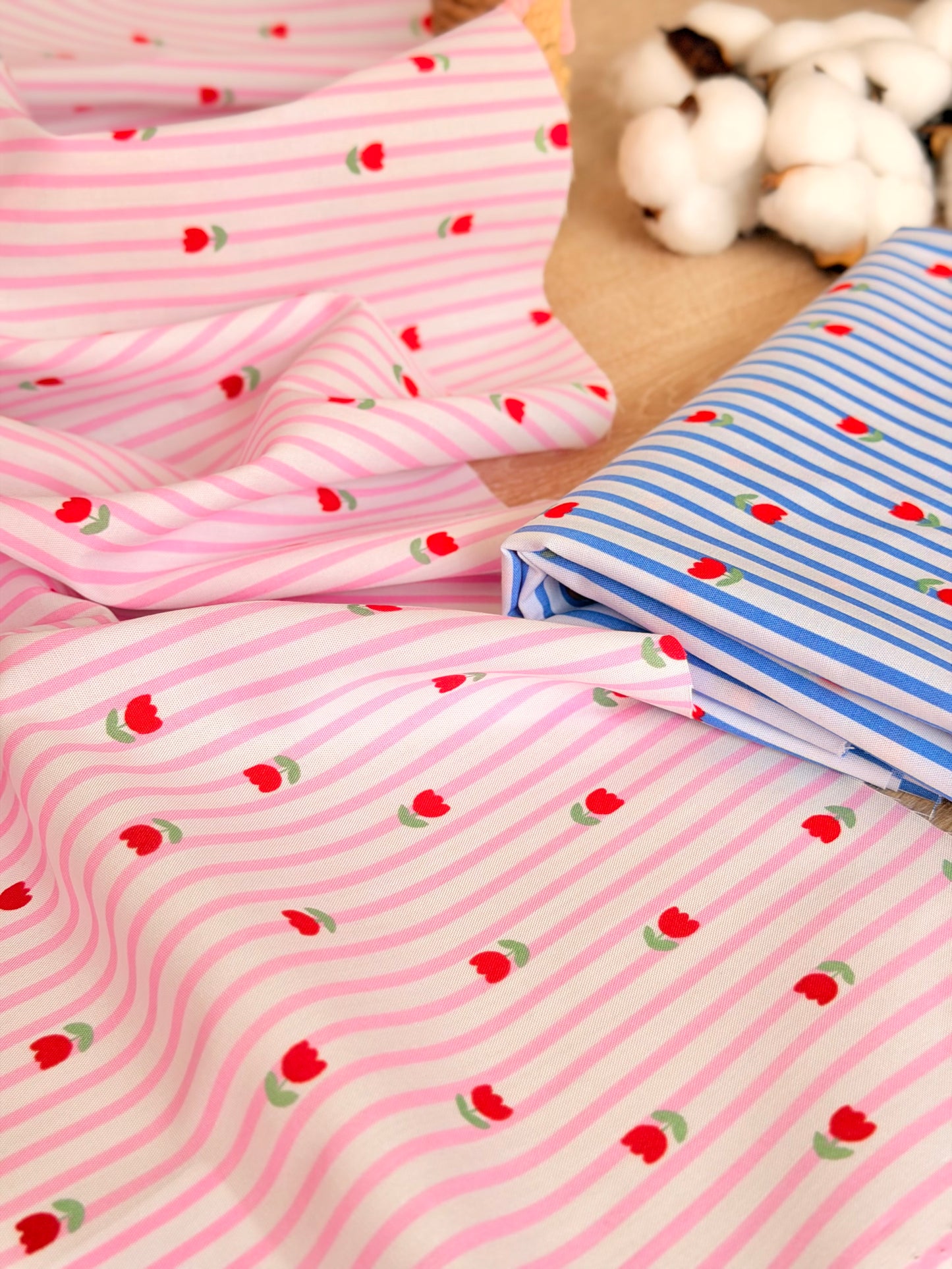 Printed Cotton Tulip Lane