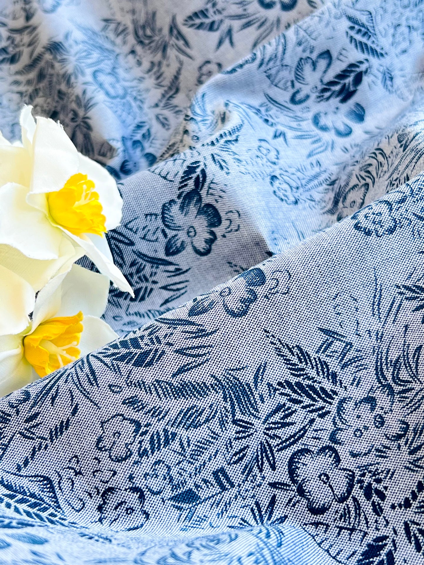 Printed Chambray Flowers