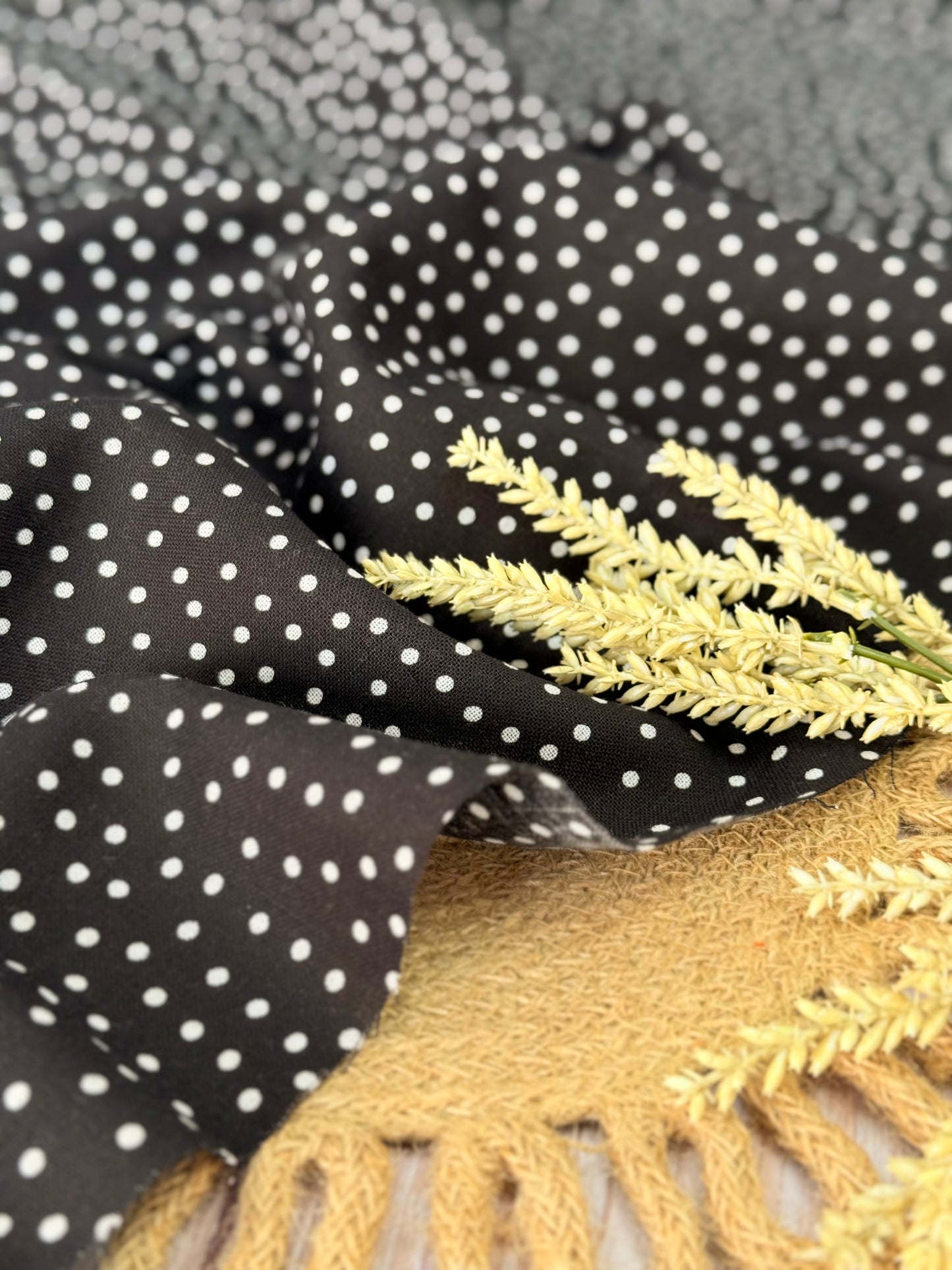 Printed Linen Polka Atelier