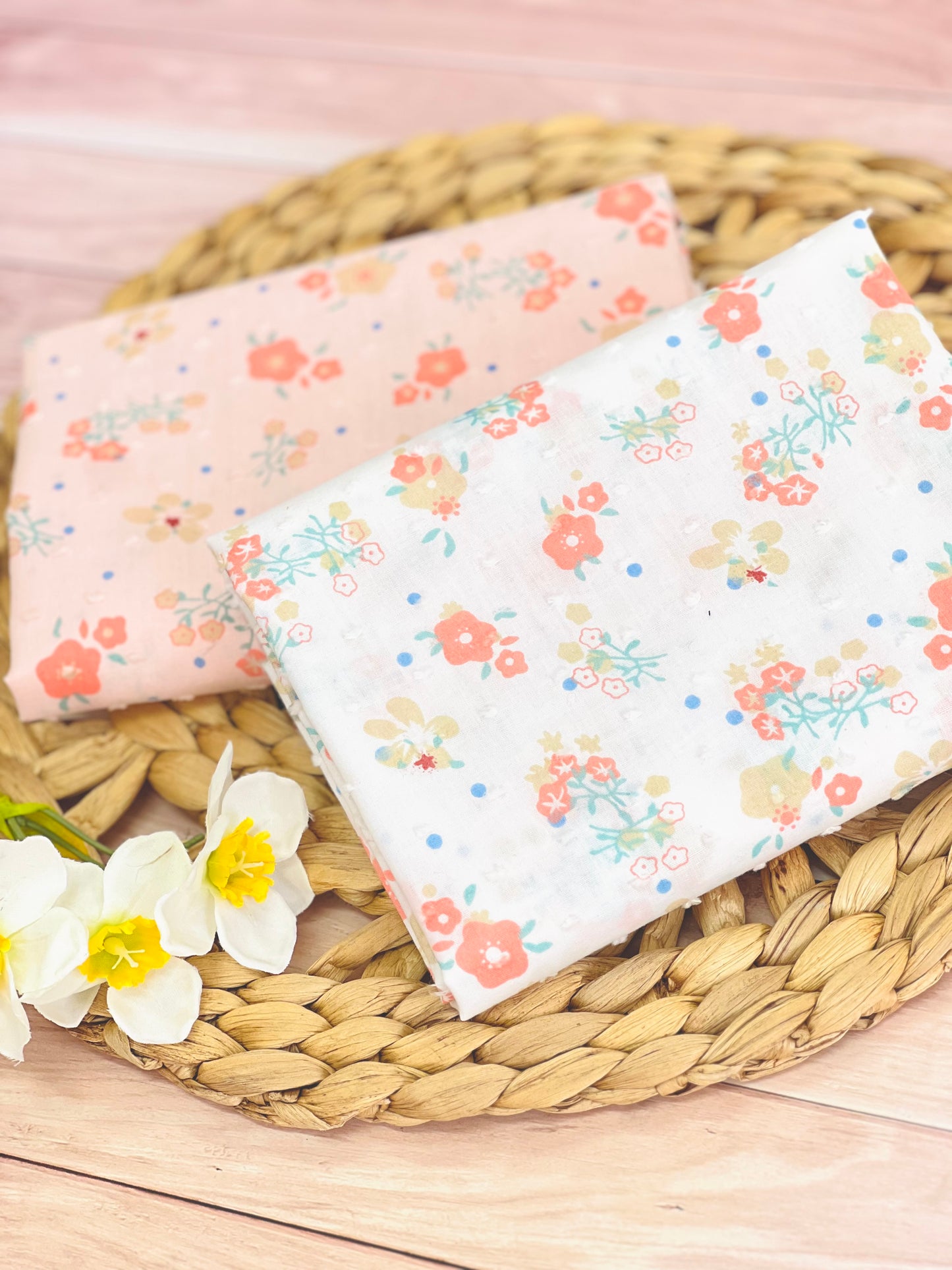 Printed Plumeti Cotton Flowers 19