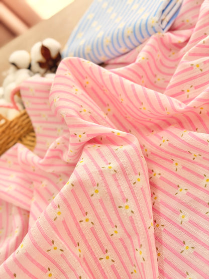 Embroidered Cotton Daisy Lane