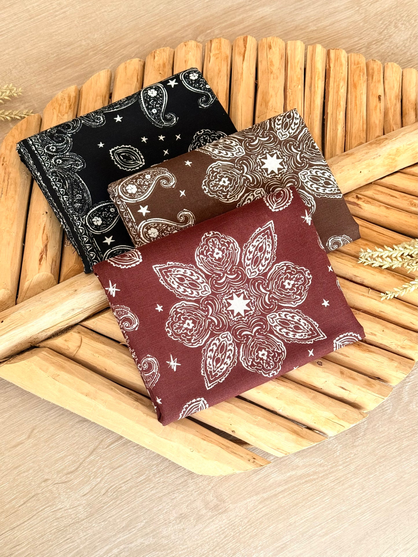 Printed Linen Desert Paisley