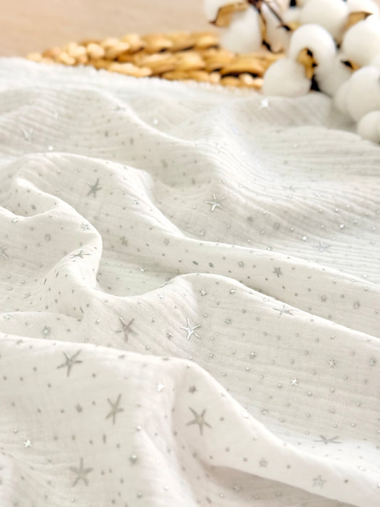 Muselina Silver Stardust