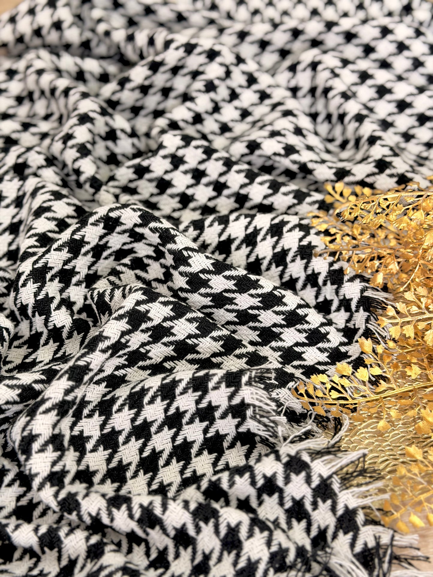 Tweed Houndstooth Noir