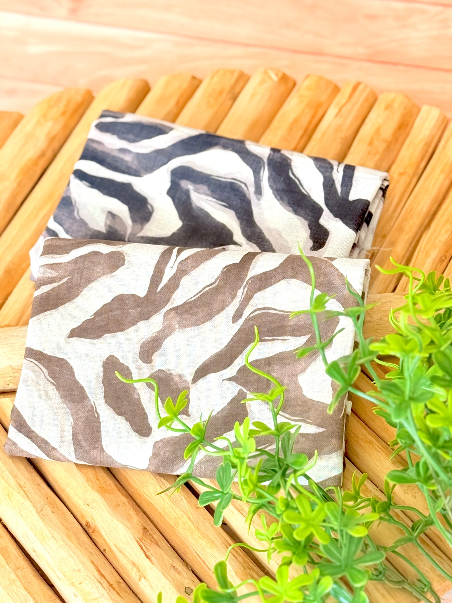 Printed Linen Savanna Flow