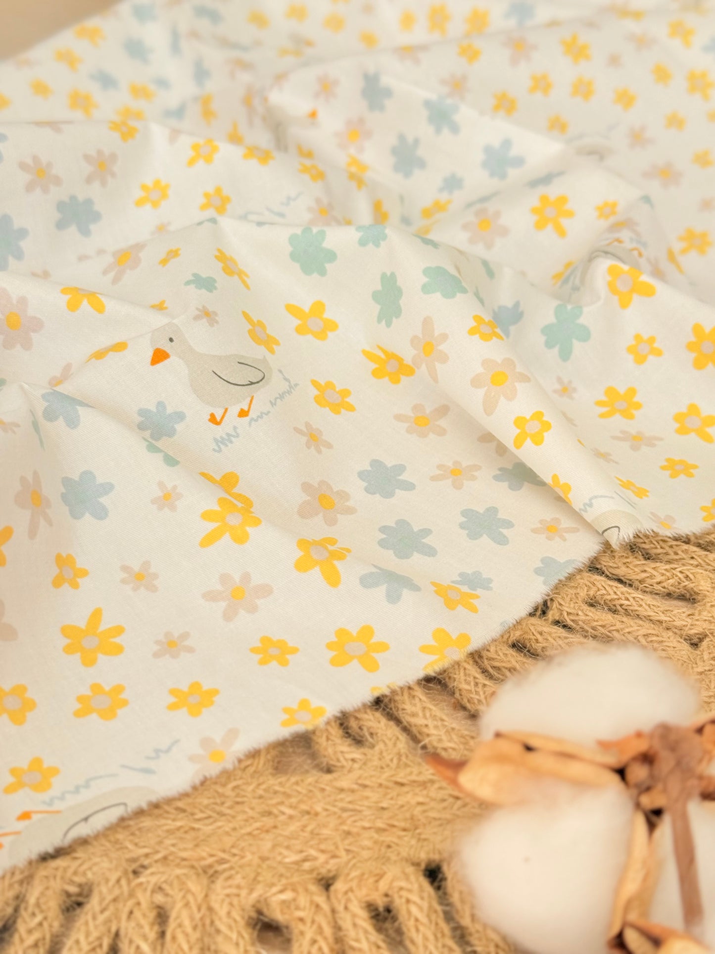 Cotton Twill Sunny Daisies
