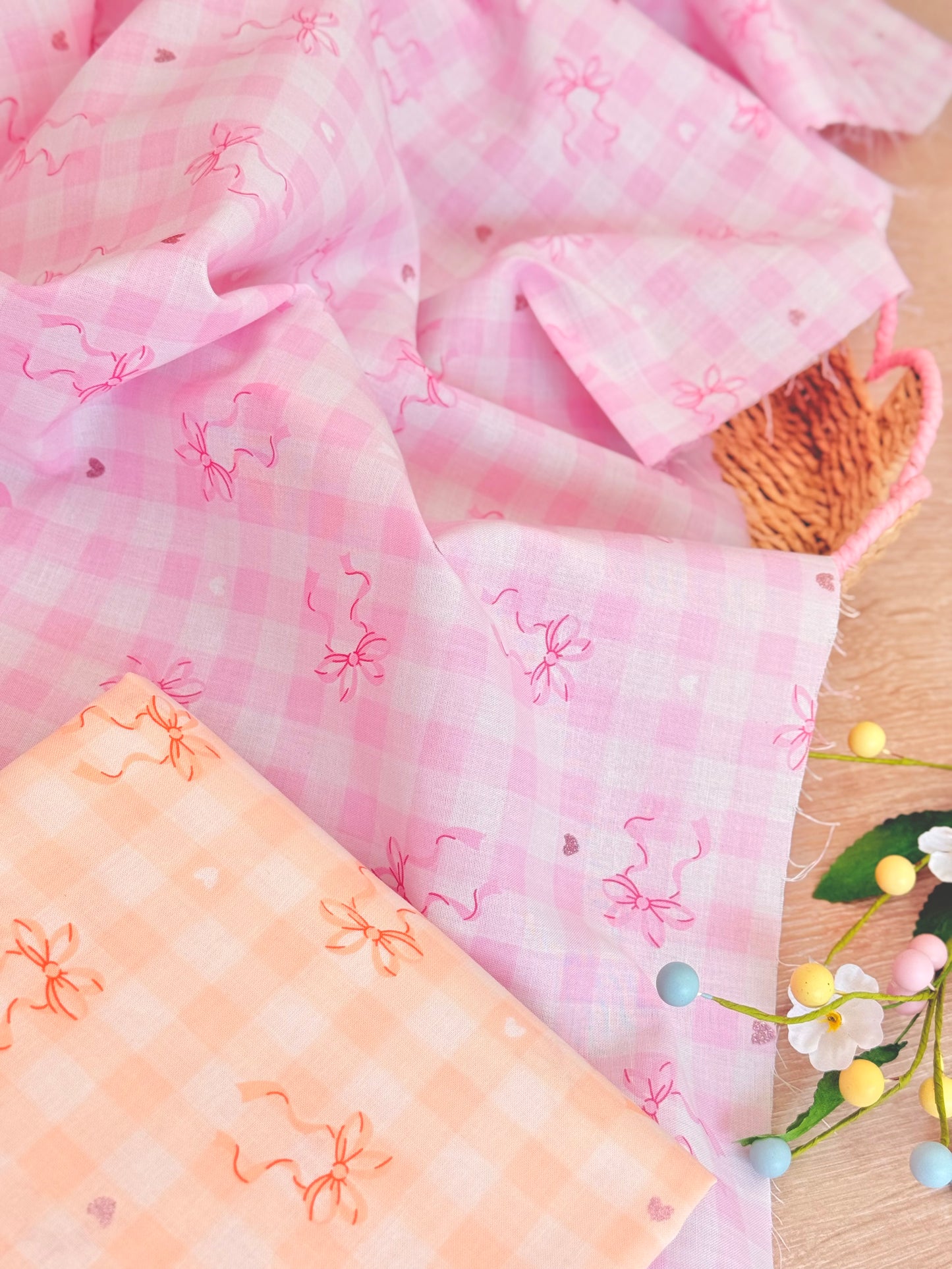 Printed Cotton Shiny Ribbons