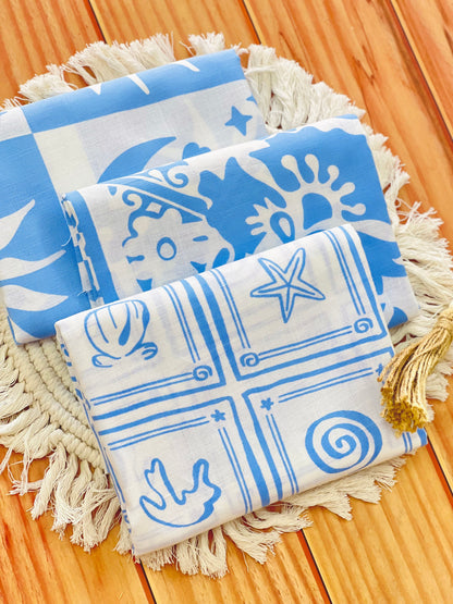 Printed Linen Santorini Breeze