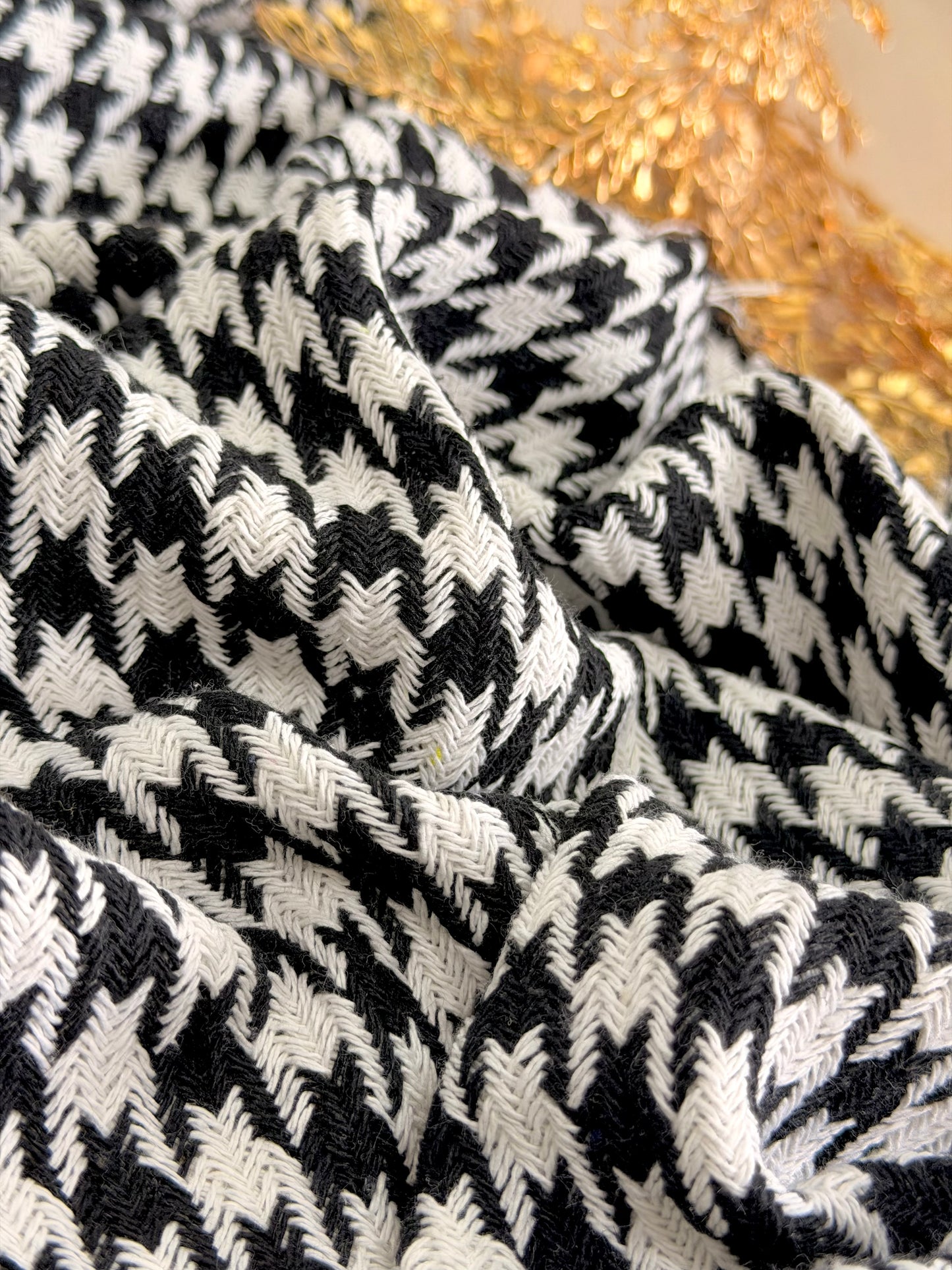 Tweed Houndstooth Noir