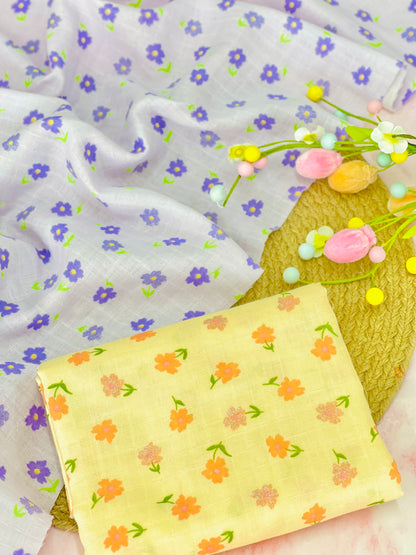 Muselina Shiny Flower 03