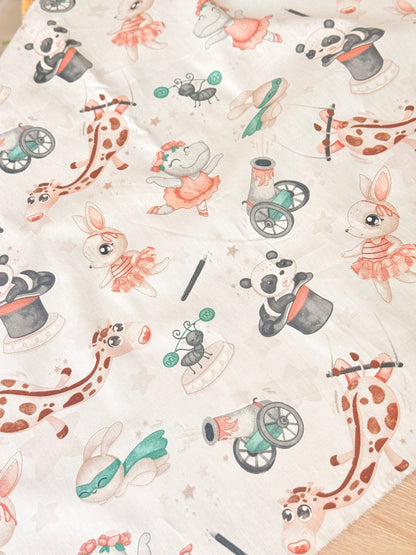 Cotton Twill Playful Circus