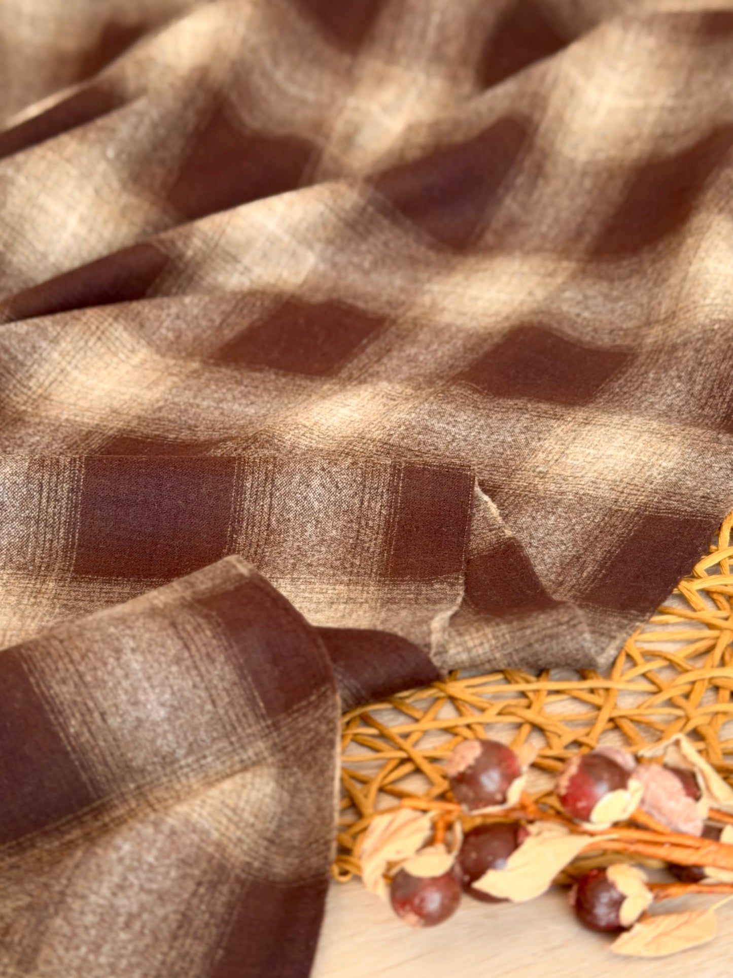 Paño de Lana Brown Shadow Plaid