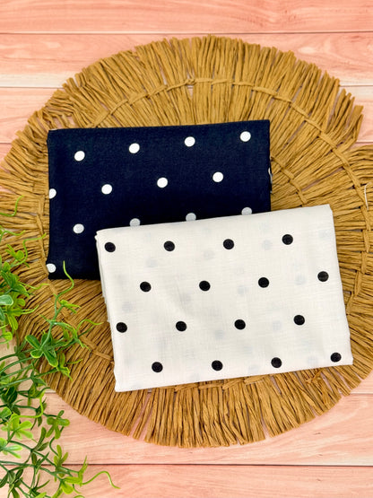 Printed Linen Small Dot