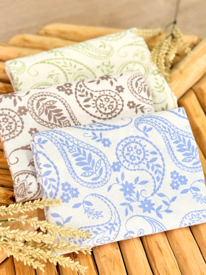 Artisanal Printed Linen Rustic Whispers