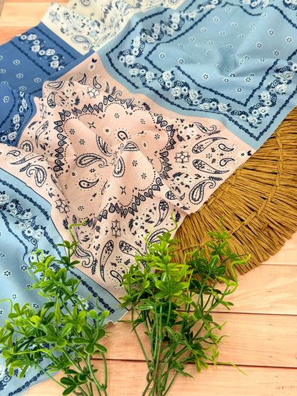Printed Linen Bandana Bloom