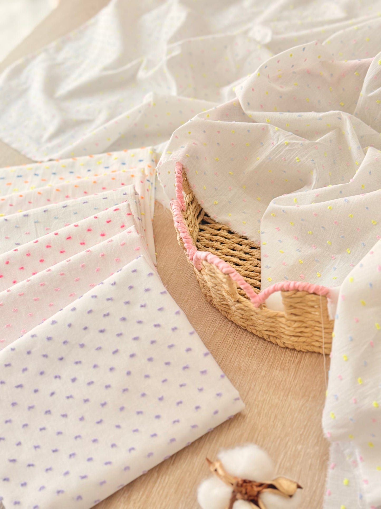 Plumeti Cotton Candy Dots | Algodón Plumeti