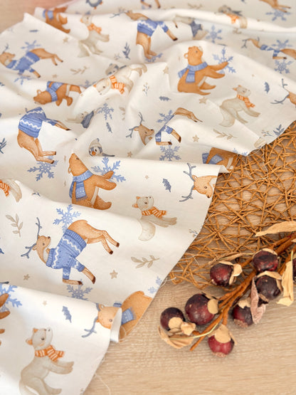 Cotton Twill Winter Friends