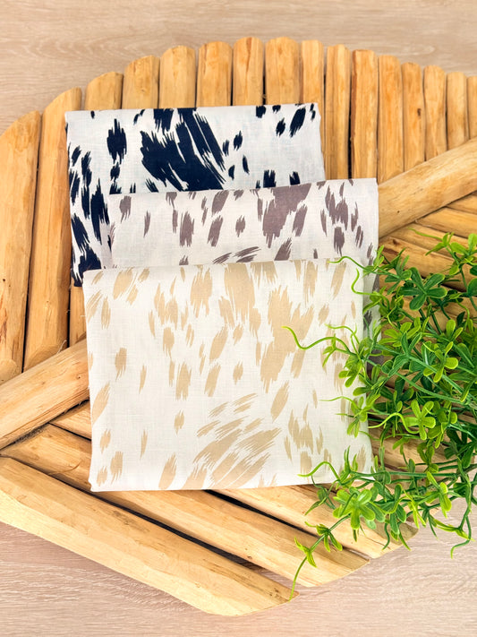Printed Linen Brushstroke