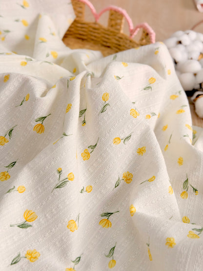 Embroidered Cotton Buttercup