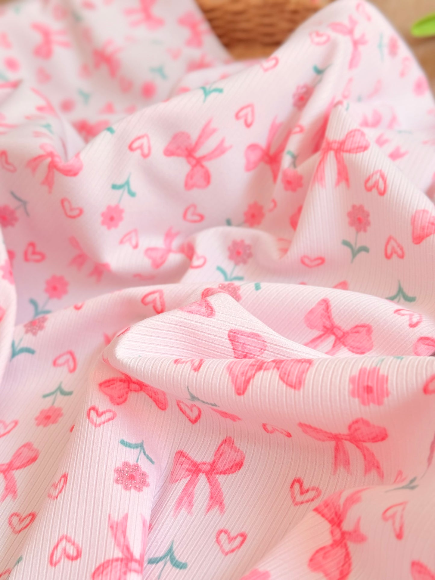 Printed Rib Sweet Bow Garden
