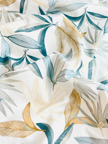 Printed Linen Eucalyptus