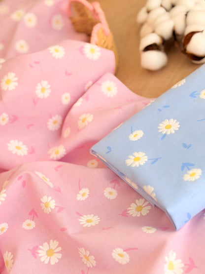 Puff Printed Cotton Daisy Blush