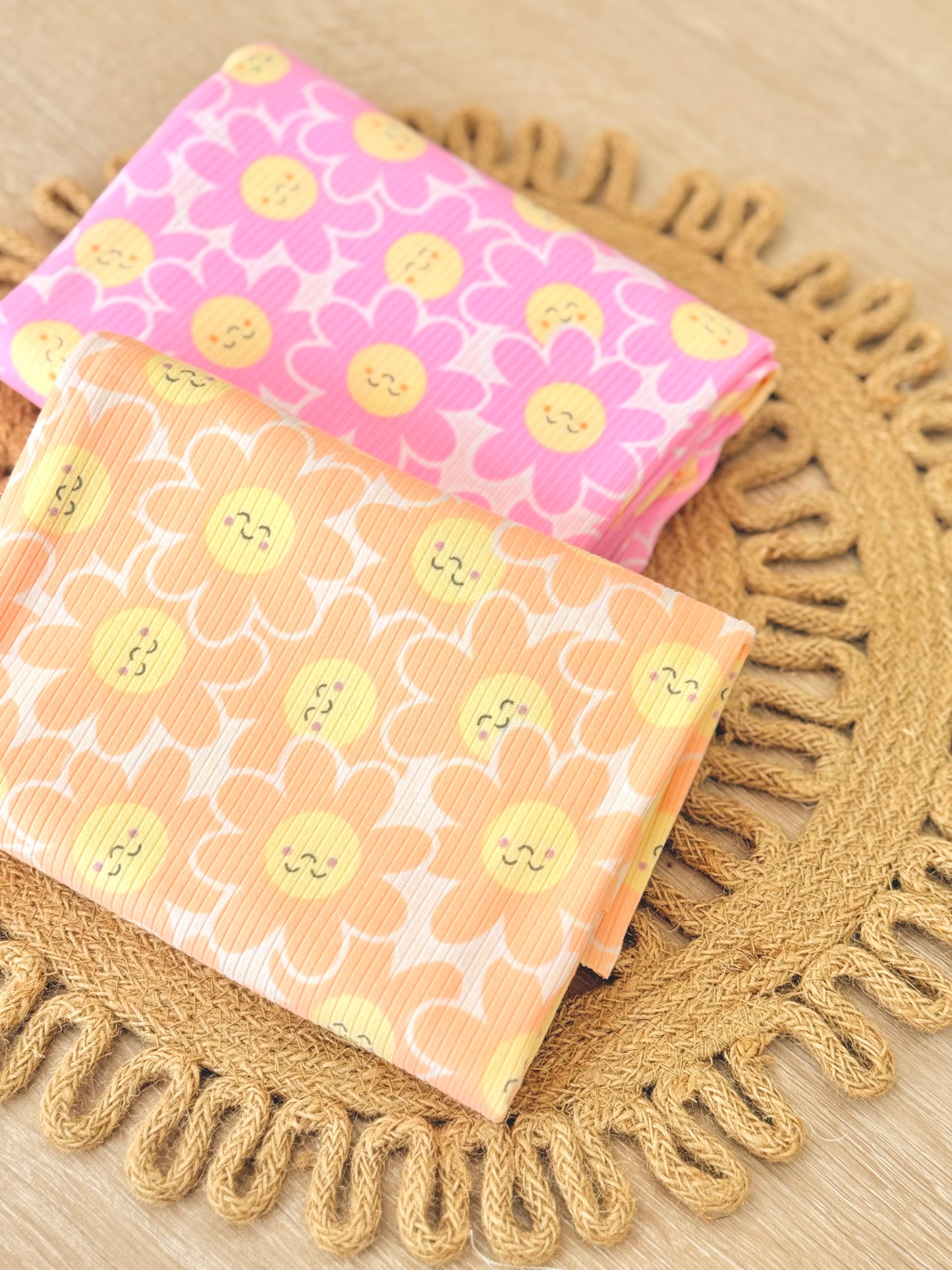 Printed Rib Happy Bloom