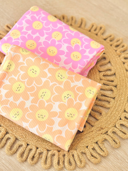 Printed Rib Happy Bloom