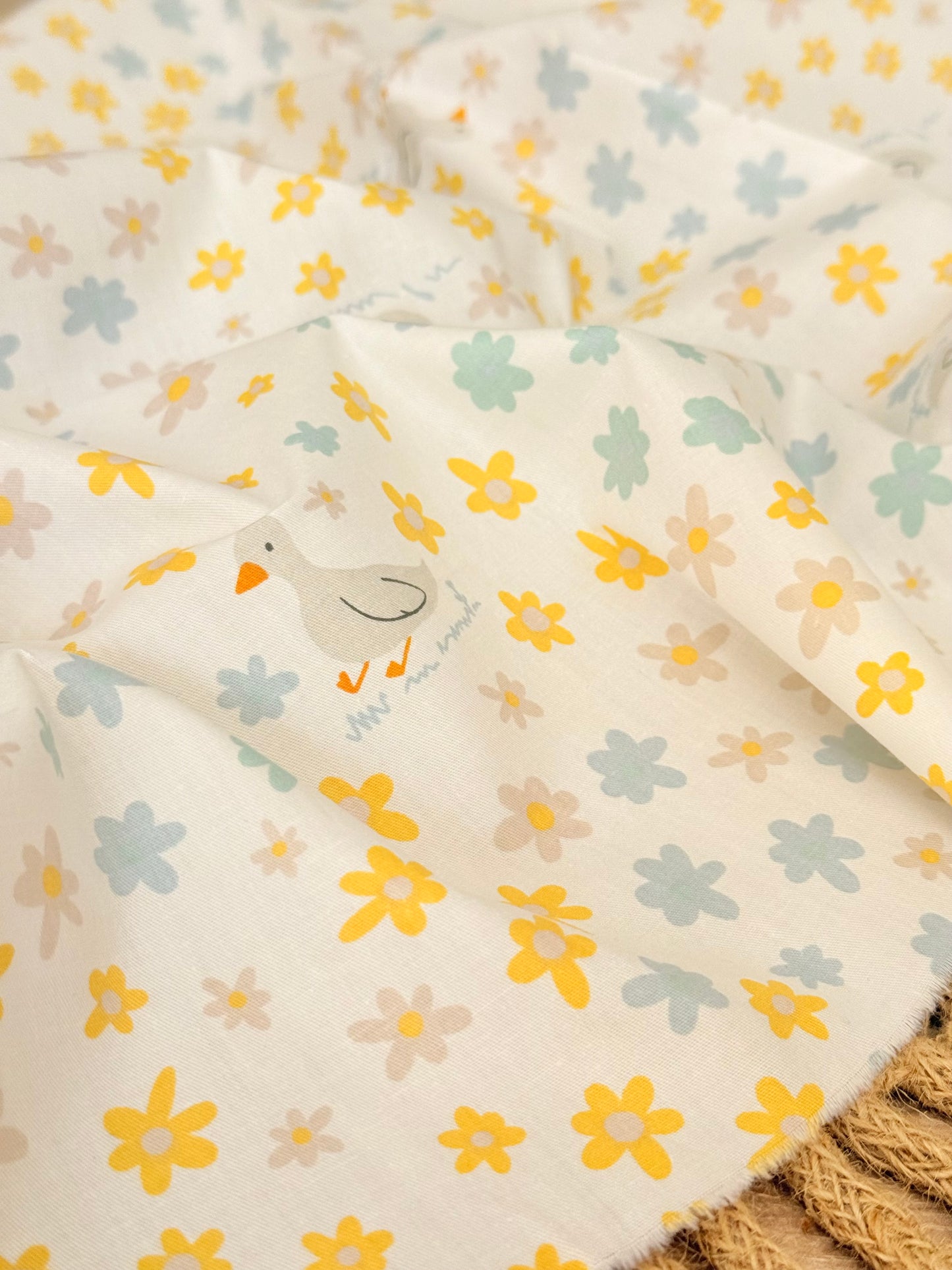 Cotton Twill Sunny Daisies