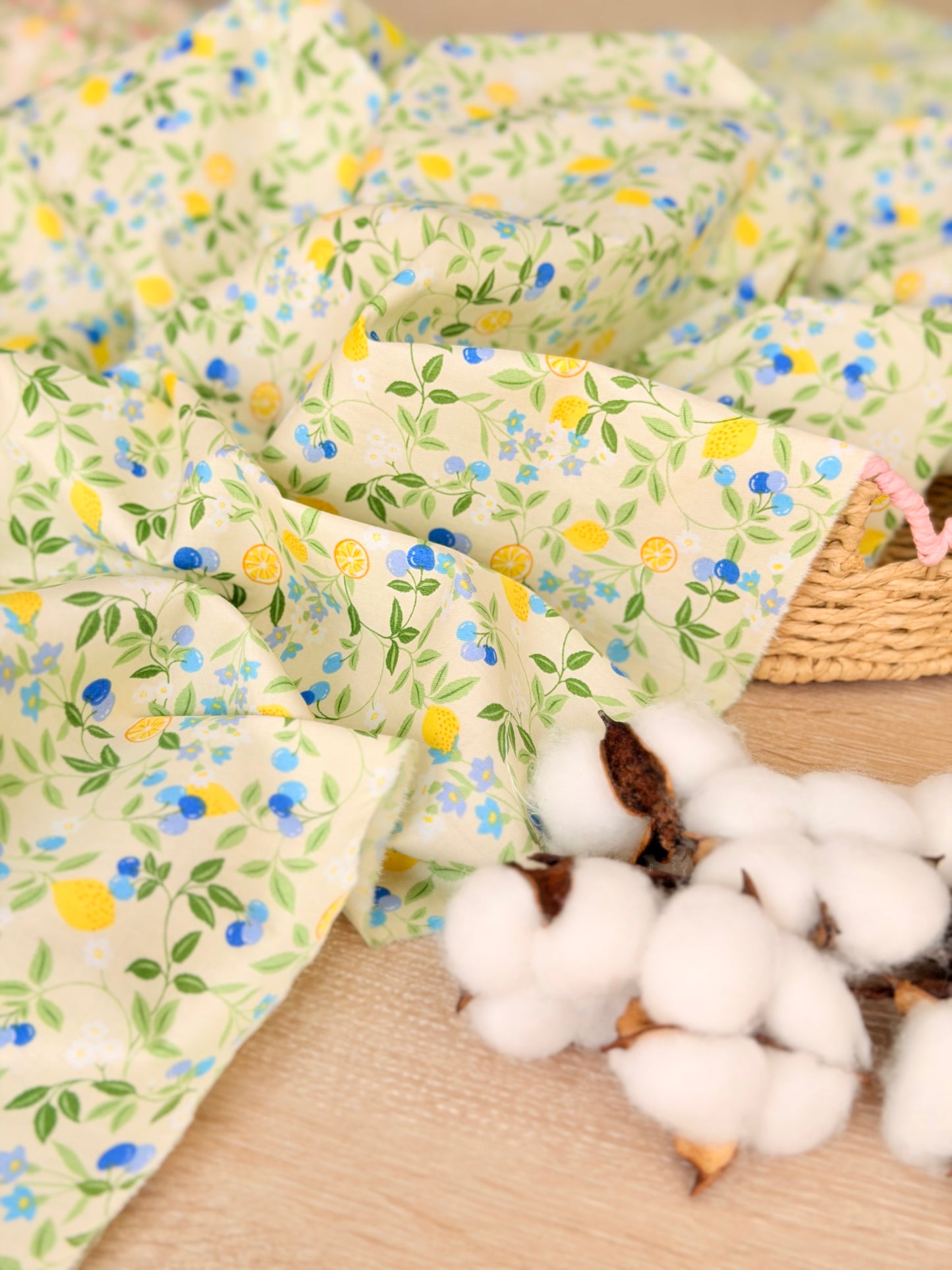 Cotton Twill Citrus Garden