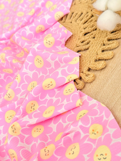 Printed Rib Happy Bloom
