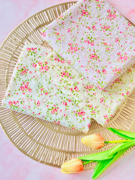 Printed Plumeti Cotton Flowers 15