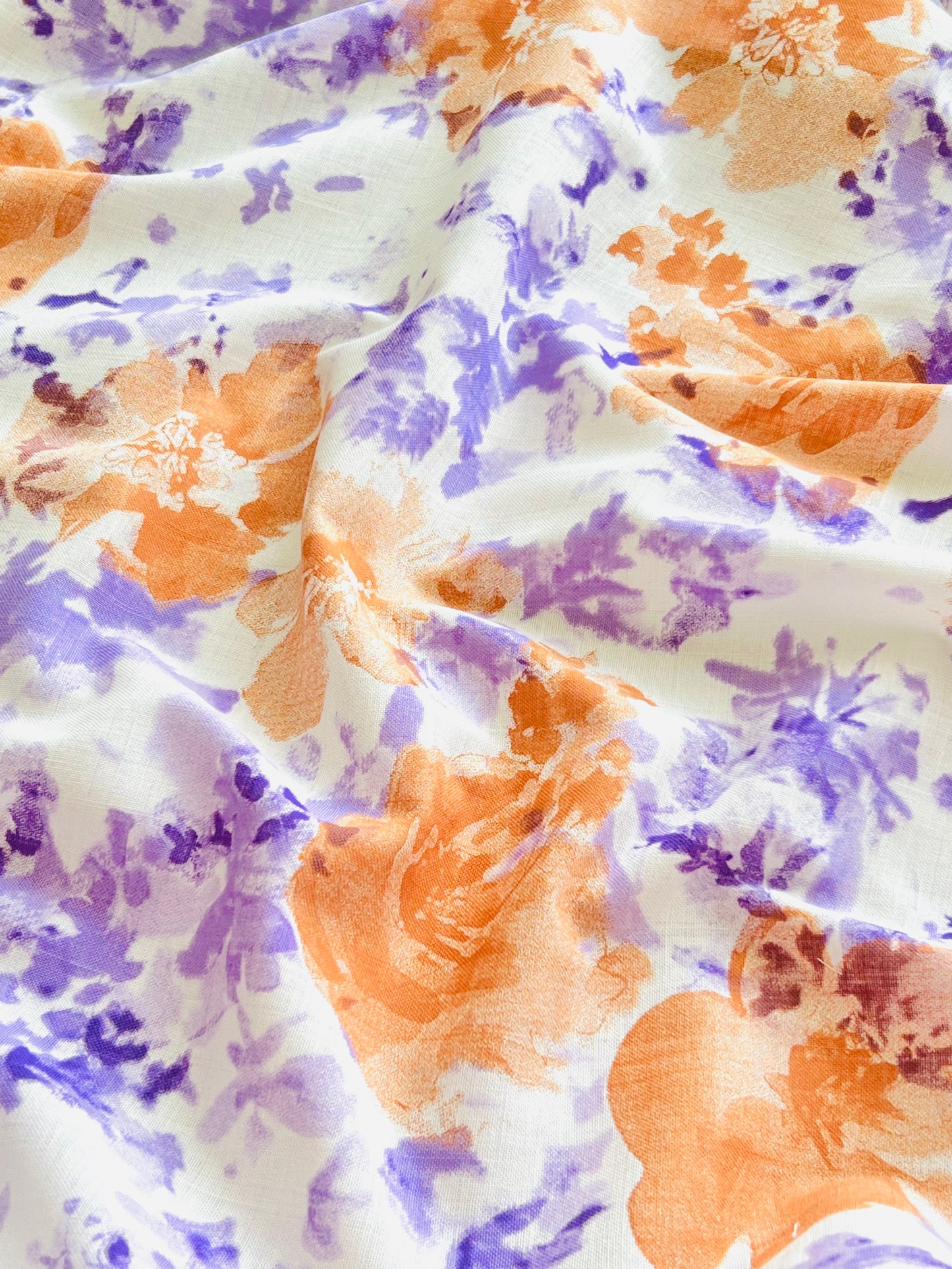 Printed Linen Begonia